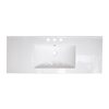 "American Imaginations Ceramic Top Set - Single Sink - 39.75"" - White"