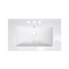 "American Imaginations Roxy Ceramic Top Set - Single Sink - 32"" - White"