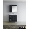 American Imaginations Zen Dawn Grey 35-in Bathroom Vanity Cabinet Set