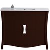 American Imaginations Bow 48-in Brown Single Sink Bathroom Vanity with White Ceramic Top