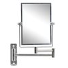 "American Imaginations Magnifying Mirror - 16.36"" x 12.13"" - Metal - Chrome"