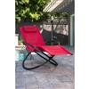 Vivere Orbital Single Lounge chair - Cherry Red