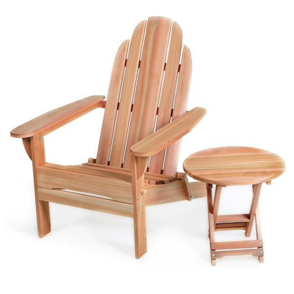 All Things Cedar Adirondack Folding Set, Cedar Adirondack Chairs Canada