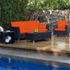 All Things Cedar Outdoor Sofa Set - Orange - 4-pc