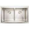 American Imaginations Double Sink - 32-in - Stainless Steel
