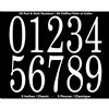 Classic Style Self-Adhesive 3-in Numbers Kit, White