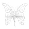Hi-Line Gift Ltd. Metal Butterfly Garden Chair,78617-WT