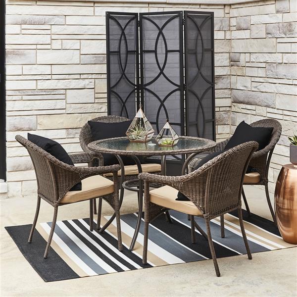 Spruce Hills 5 Piece Outdoor Dining Set, Round Patio Table And Chairs Canada