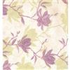 York Wallcoverings Floral Colourful Wallpaper - Cream/Violet