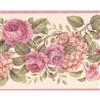 "Chesapeake Blooming Roses Wallpaper Border - 15' x 6.75"" - Purple"