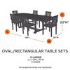 Classic Accessories 709 Veranda Rectangular/Oval Patio Table