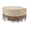 Classic Accessories Veranda 70-in  Round Patio Table & Chair Set Cover - Polyester - Beige