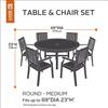 Classic Accessories 582 Terrazzo Patio Table and Chair Set C
