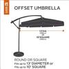 Classic Accessories 55-225-012401-EC Hickory Cantilever Umbrella Cover
