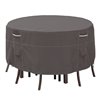 Classic Accessories Ravenna Patio Table and Chair Set Cover - Polyester - 60-in - Dark Taupe