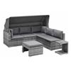 Henryka 5-Piece Exterior Sofa Set - Grey