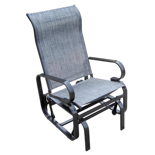 Henryka Outdoor Glider Chair Grey, Patio Glider Chairs
