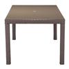 Zuo Modern Coronado Patio Table - 67.7-in x 37.8-in - Brown