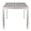 Zuo Modern Metropolitan Patio Table - Brushed Aluminum