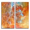 Ready2HangArt Abstract Canvas Wall Décor Set - 40-in - Orange - 2 Pcs