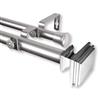 Rod Desyne Bedpost Double Curtain Rod - 48-in to 84-in - Nickel