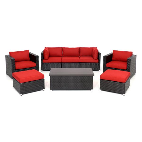 Think Patio Innesbrook, Patio Furniture Sets Red Cushions
