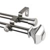 Rod Desyne Marion Double Curtain Rod- 66-120-in - 13/16-in - Nickel
