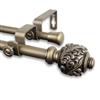 Rod Desyne Tilly Double Curtain Rod - 28-48-in- 5/8-in- Gold