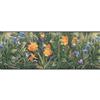 York Wallcoverings Meadow Flowers and Butterflies Wallpaper - Blue/Orange