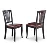 East West Furniture Dublin Dining set - Wood - Brown - 5 Pieces