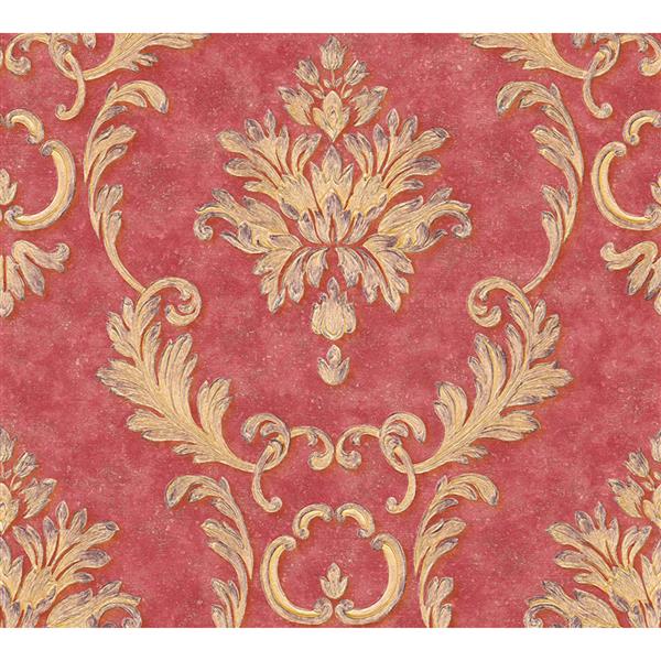A.S. Creation High Quality Damask Wallpaper Roll - 21-in - Red