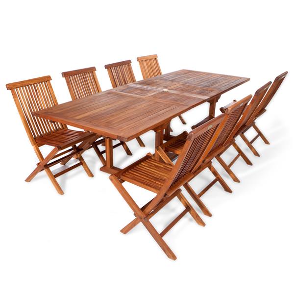 Teak Extension Folding Chair, Patio Table And Chairs Set Canada