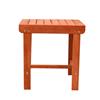 Vifah Malibu Outdoor Side Table - 18-in x 20-in - Wood  - Natural