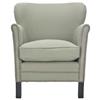 Safavieh Jenny Arm Chair with Nail Heads - Brass/Green