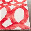 Safavieh Dip Dye Rug - 2.3' x 6' - Wool - Ivory/Red