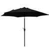 F. Corriveau International Patio Umbrella Octogonal Fabric Top - Black - 8.5'