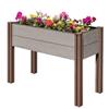 Stratco Elevated Garden Bed - Wood and Plastic - Grey