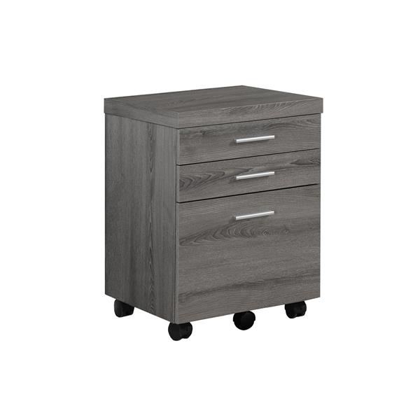 Monarch Wood Filing Cabinet 3 Drawers Dark Taupe Lowe S Canada