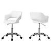 Monarch Faux Leather Office Chair - White