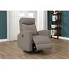 Monarch Leather Recliner Chair - Light Brown