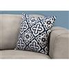 Monarch Decorative Corduroy Pillow - 18-in x 18-in - Blue