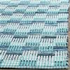 Safavieh Montauk Stripe Rug - 6' x 6' - Cotton - Turquoise/Multi