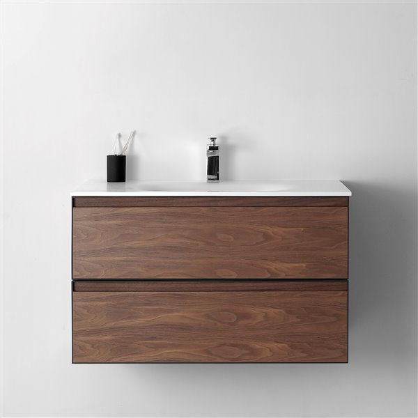 Walnut Single Sink Bathroom Vanity, Best Bathroom Vanities Canada