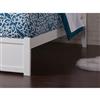 AFI Furnishings Concord Full Bed with Footboard and Two Drawers - White
