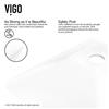 VIGO Hibiscus Vessel Bathroom Sink with Faucet - Chrome