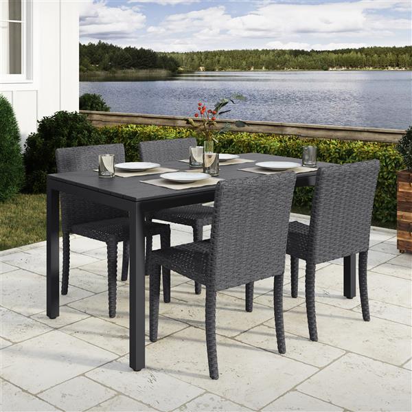 Corliving Outdoor Dining Set Charcoal, Patio Dining Sets Canada