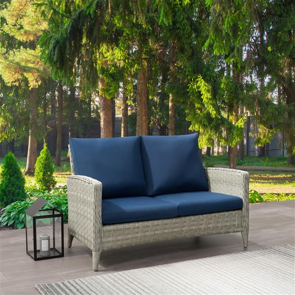 Corliving Rattan Patio Loveseat, Cushions For Sofas Canada