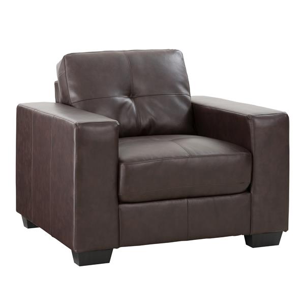 Corliving Chocolate Brown Tufted Bonded, What Is Tufted Bonded Leather