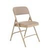 National Public Seating Fabric Padded Folding Chair - 2200 Series - Beige - 4-Pack