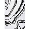 La Dole Rugs®  Calvin Abstract Modern Area Rug - 7' x 10' - White/Black